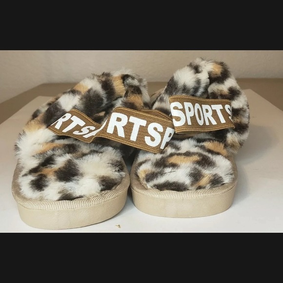 Fluffy Slippers Open Toe Plush Sandals Cozy - Picture 7 of 12